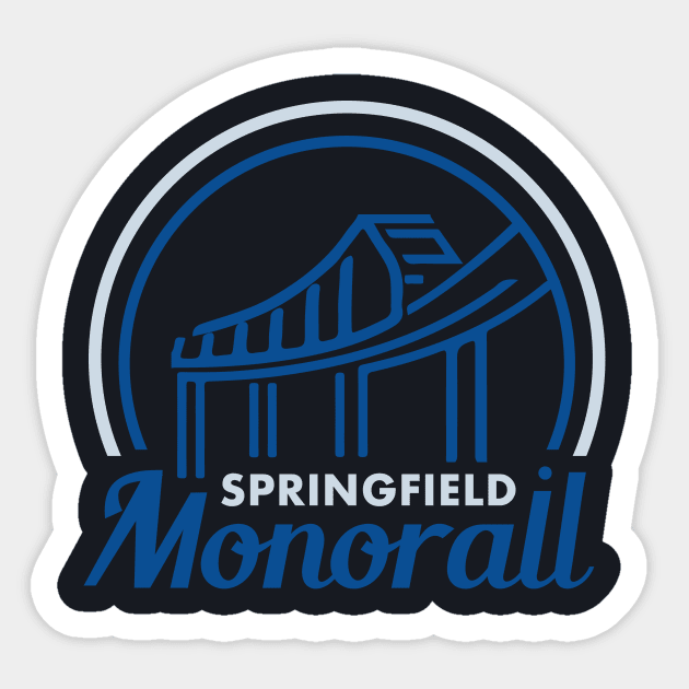 Springfield Monorail Sticker by winstongambro